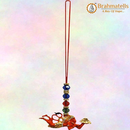 Orange Flying Parvat Hanuman Door Hanging - BrahmatellsStore
