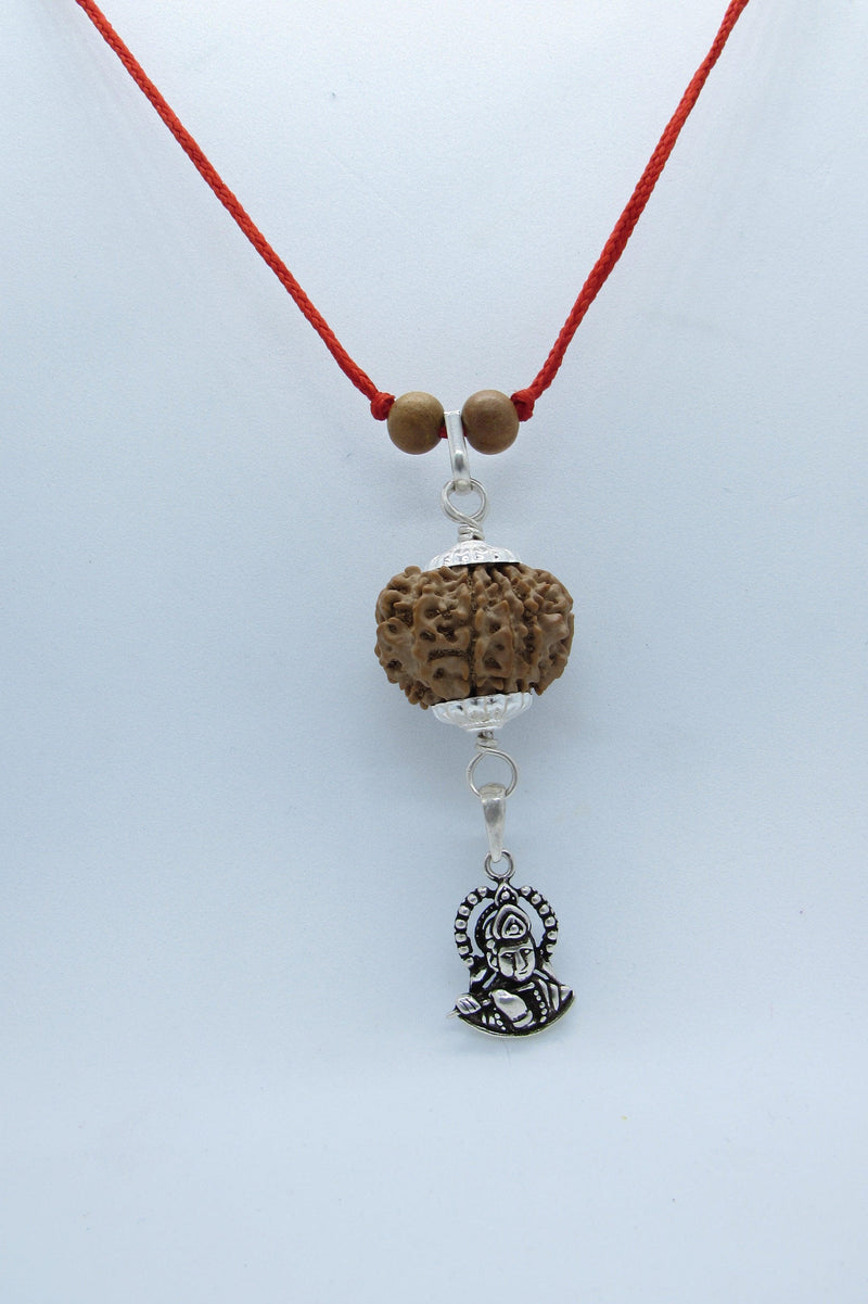 10 Mukhi Krishna Rudraksha Pendant - Symbol of Divine Protection | Brahmatells - BrahmatellsStore