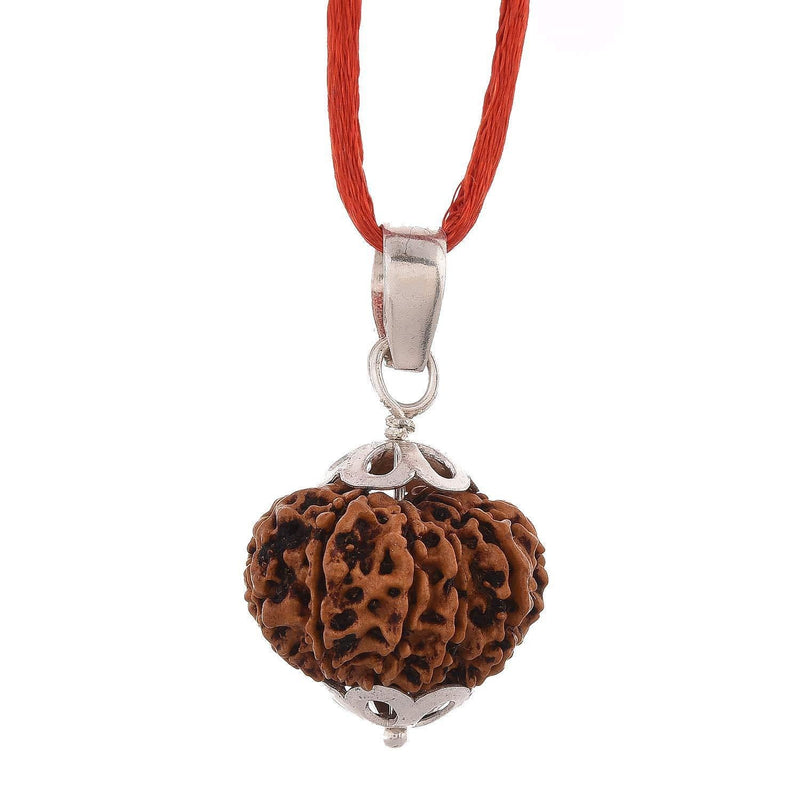 11 Mukhi Rudraksha Silver Pendant - Power of Ekadasha Rudra | Brahmatells - BrahmatellsStore