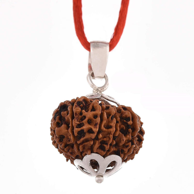 11 Mukhi Rudraksha Silver Pendant - Power of Ekadasha Rudra | Brahmatells - BrahmatellsStore