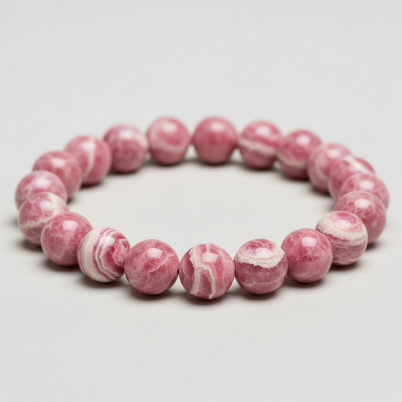 Natural Rhodochrosite Bracelet by Brahmatells