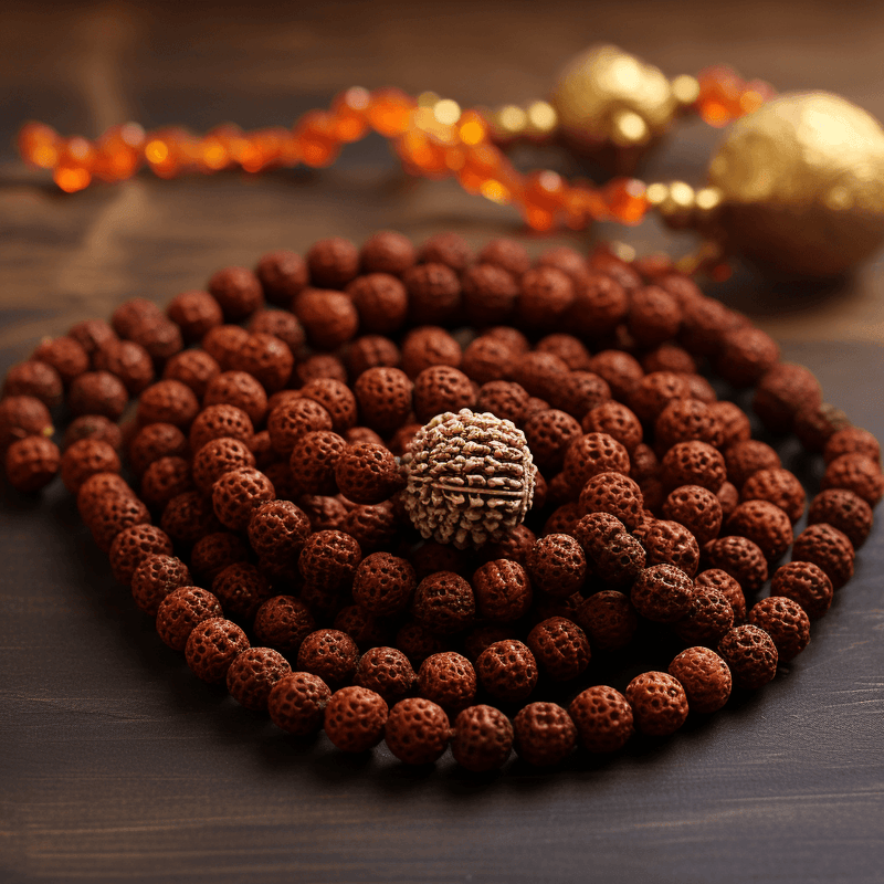 5 Mukhi Rudraksha Mala for Meditation & Harmony | Brahmatells - BrahmatellsStore