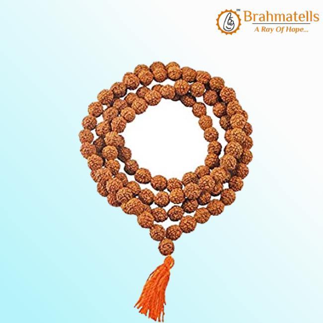 5 Mukhi Rudraksha Mala for Meditation & Harmony | Brahmatells - BrahmatellsStore