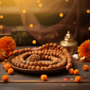 6 Mukhi Rudraksha Mala 108 Beads for Meditation | Brahmatells Spiritual Jewelry - BrahmatellsStore