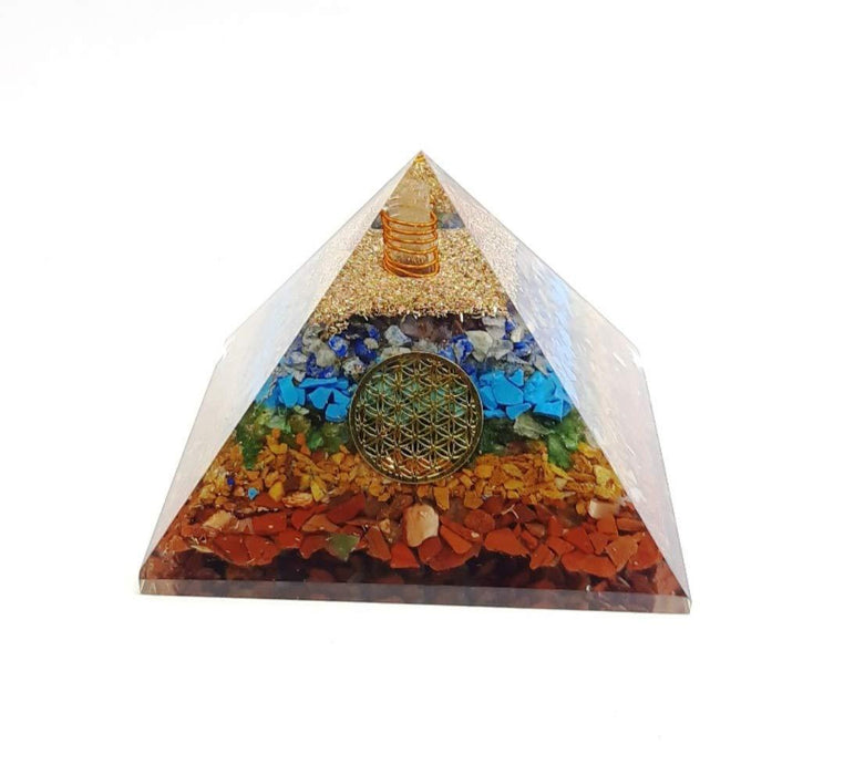 7 Chakra EMF Protection Pyramid Meditation Crystal Healing - BrahmatellsStore
