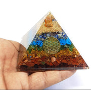 7 Chakra EMF Protection Pyramid Meditation Crystal Healing - BrahmatellsStore