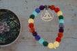 7 Chakra Healing Bracelets with Hematite & Spiritual Symbols | Brahmatells - BrahmatellsStore