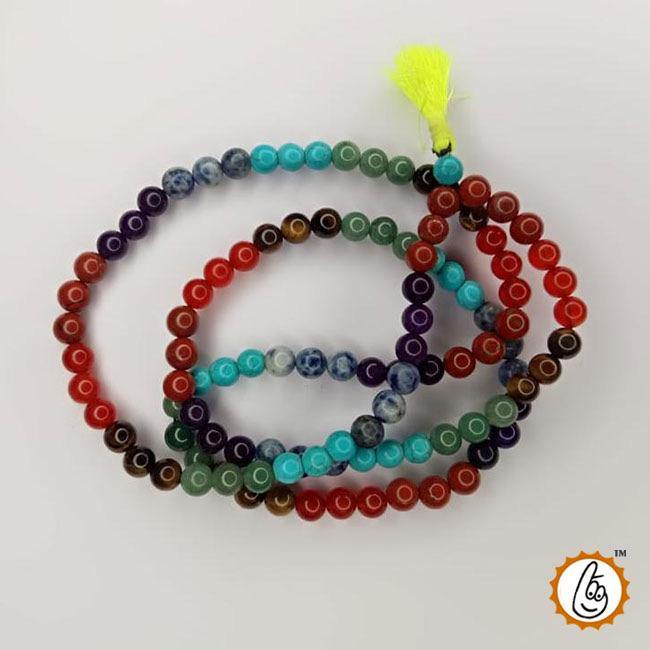 7 Chakra Healing Mala 109 Beads - Balance & Harmony | Brahmatells - BrahmatellsStore