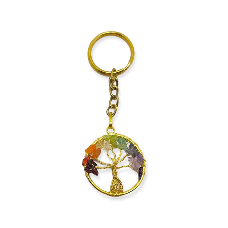 7 Chakra Keychain Tree of life - BrahmatellsStore