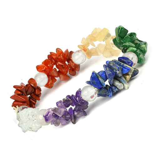 7 Chakra Natural Crystal Healing Bracelet | Brahmatells - BrahmatellsStore