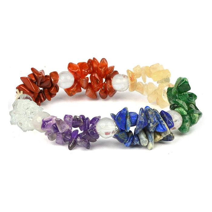 7 Chakra Natural Crystal Healing Bracelet | Brahmatells - BrahmatellsStore