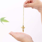 7 Chakra Pendulum Dowser Stone | Crystal Healing by Brahmatells - BrahmatellsStore