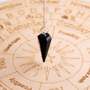 7 Chakra Pendulum Dowser Stone | Crystal Healing by Brahmatells - BrahmatellsStore
