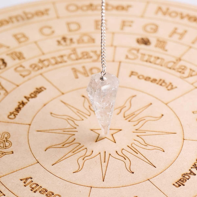 7 Chakra Pendulum Dowser Stone | Crystal Healing by Brahmatells - BrahmatellsStore