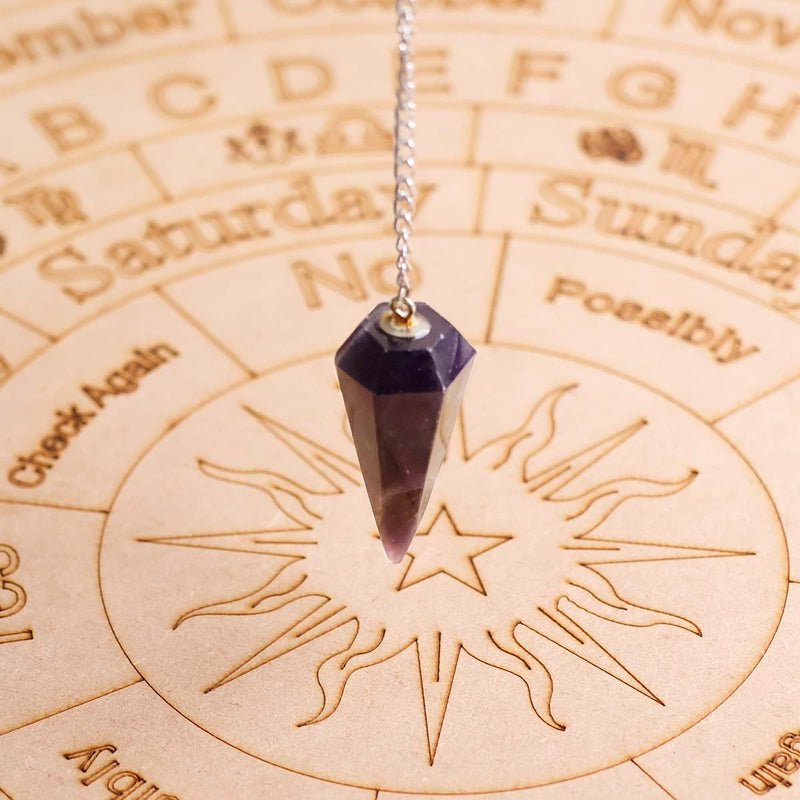 7 Chakra Pendulum Dowser Stone | Crystal Healing by Brahmatells - BrahmatellsStore