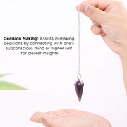 7 Chakra Pendulum Dowser Stone | Crystal Healing by Brahmatells - BrahmatellsStore