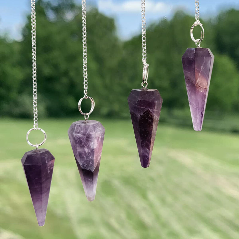 7 Chakra Pendulum Dowser Stone | Crystal Healing by Brahmatells - BrahmatellsStore