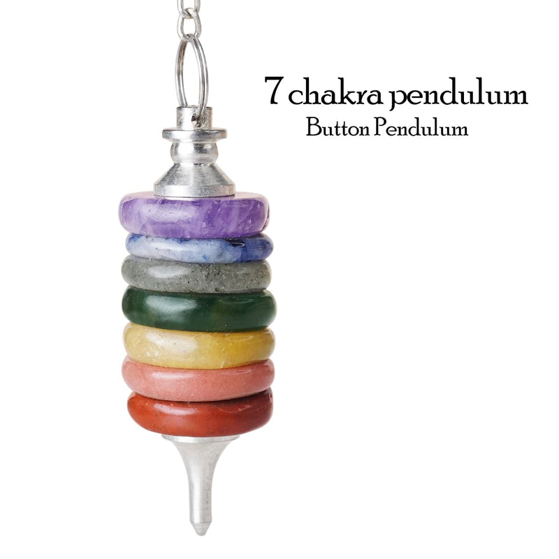7 Chakra Pendulum for Reiki Healing & Dowsing | Brahmatells - BrahmatellsStore