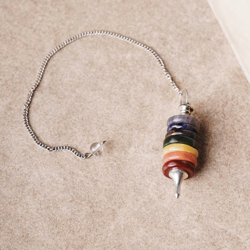 7 Chakra Pendulum for Reiki Healing & Dowsing | Brahmatells - BrahmatellsStore