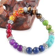 7 Chakra Reiki Gemstone Bracelet | Triple Protection for Men & Women - BrahmatellsStore