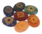 7 Chakra Stones Set for Reiki Healing - Chakra Balancing Tumbles Set - BrahmatellsStore