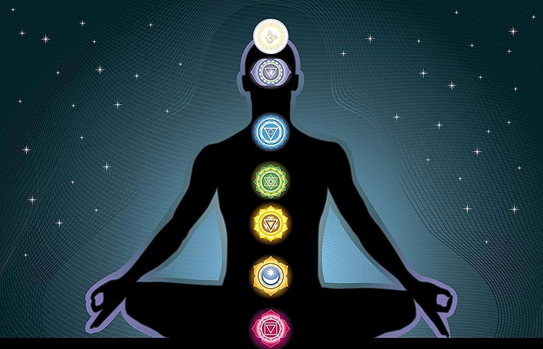 7 Chakra Symbol Engraved Reiki Healing Chakra Balancing Pyramid Chakra Set for Reiki Healing Crystal Healing & Yoga & Meditation (Multi Color Pyramid Shape) - BrahmatellsStore