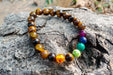 7 Chakra Tiger Eye Bracelet for Balance & Focus | Brahmatells - BrahmatellsStore