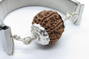 7 Mukhi Rudraksha Bracelet with Silver Pendant - Divine Blessings | Brahmatells - BrahmatellsStore