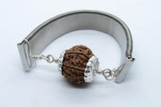 7 Mukhi Rudraksha Bracelet with Silver Pendant - Divine Blessings | Brahmatells - BrahmatellsStore