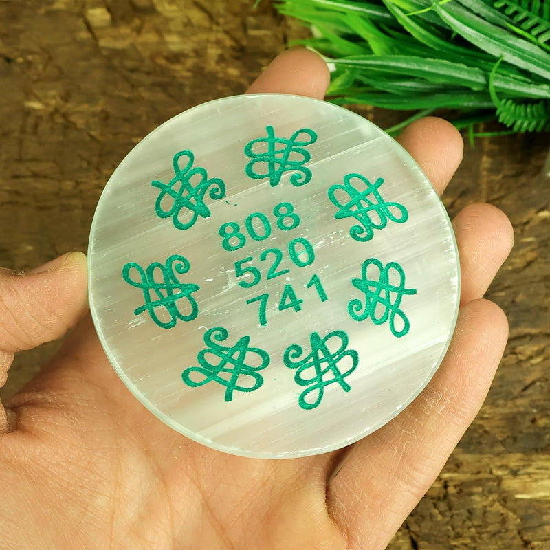 Selenite Charging Plate Flower of Life