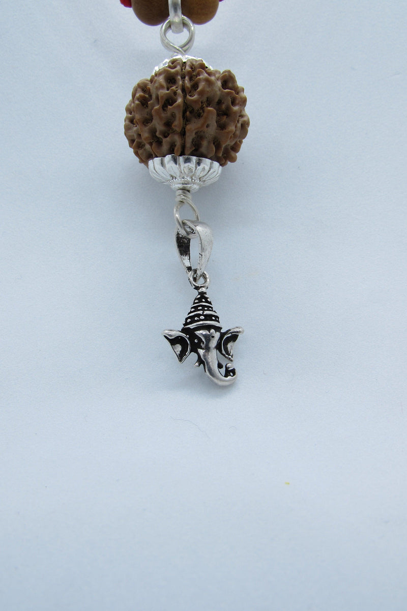 8 Mukhi Ganesha Rudraksha Pendant - Overcome Obstacles | Brahmatells - BrahmatellsStore