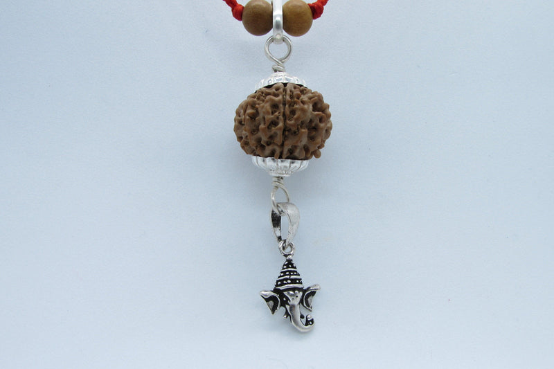 8 Mukhi Ganesha Rudraksha Pendant - Overcome Obstacles | Brahmatells - BrahmatellsStore
