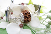 8 Mukhi Rudraksh Bracelet & Silver Pendant - Lord Ganesha's Blessings | Brahmatells - BrahmatellsStore