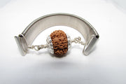 8 Mukhi Rudraksh Bracelet & Silver Pendant - Lord Ganesha's Blessings | Brahmatells - BrahmatellsStore