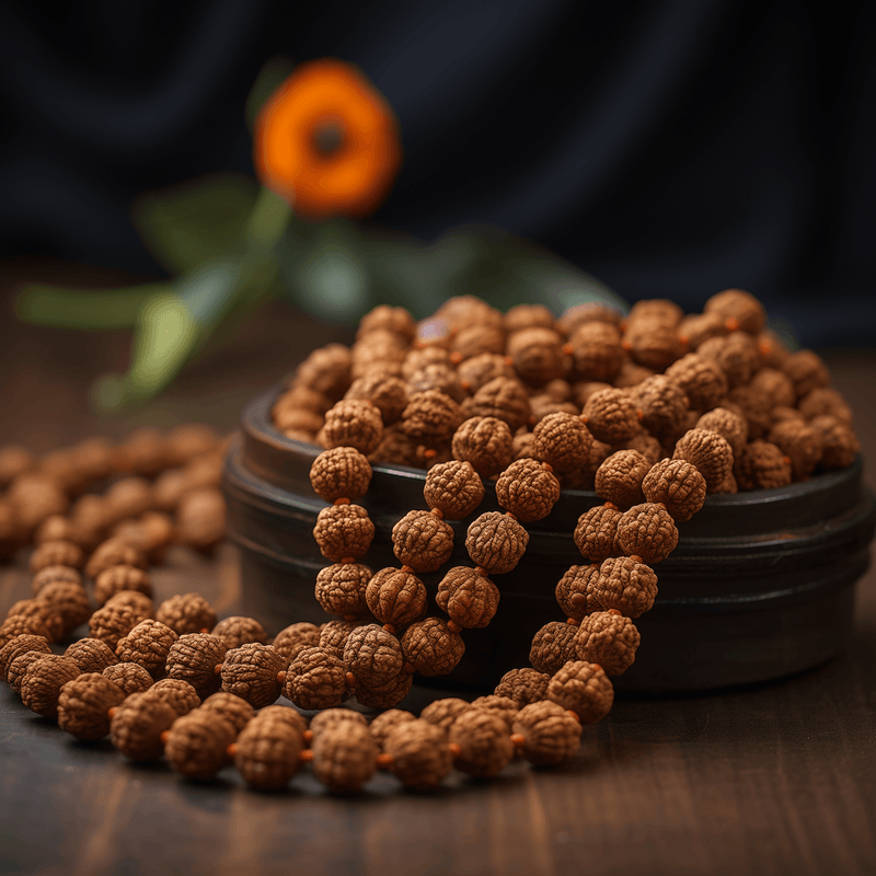 8 Mukhi Rudraksh Mala 108 Beads8 Mukhi Rudraksh Mala for Spiritual Insight & Obstacle Removal | Brahmatells - BrahmatellsStore