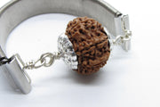 9 Mukhi Rudraksha Bracelet with Silver Pendant - Empowerment & Protection | Brahmatells - BrahmatellsStore