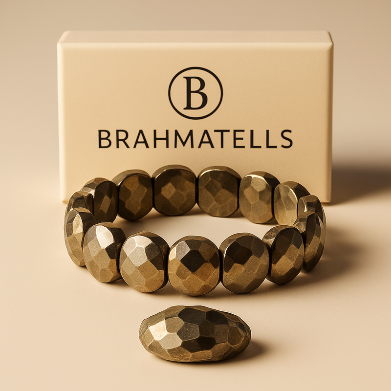Pyrite Crystal Combo Sets – Bracelet, Ring & More | Brahmatells