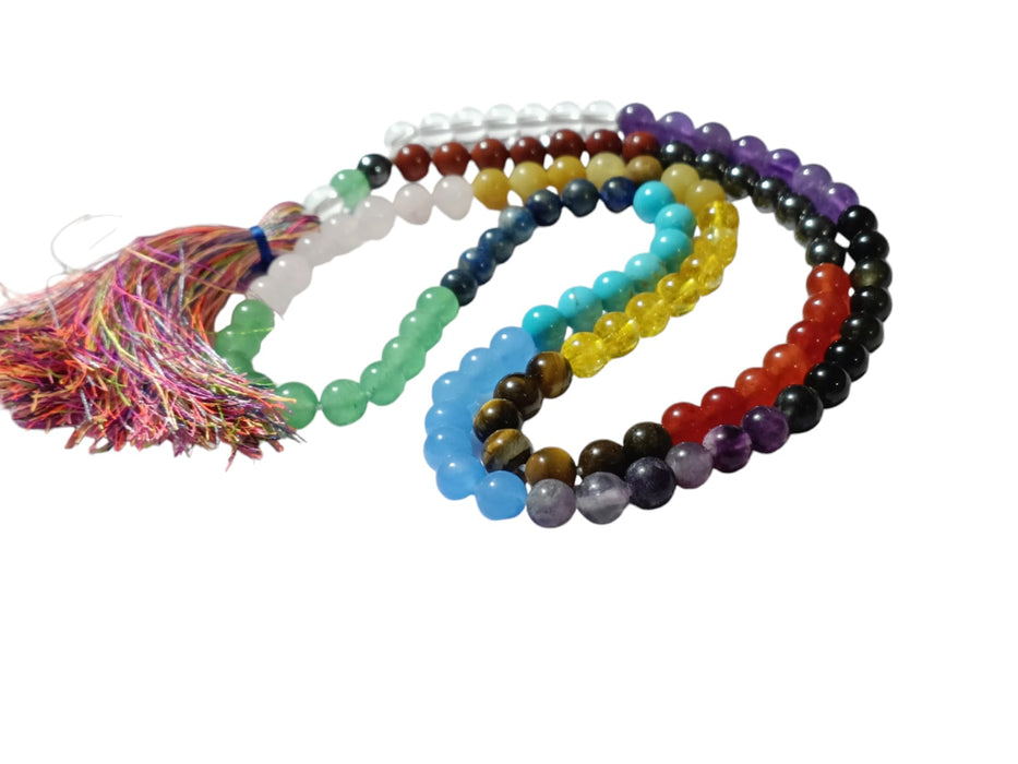 7 Chakra Activation Crystal Mala – Spiritual Balance & Energy Healing