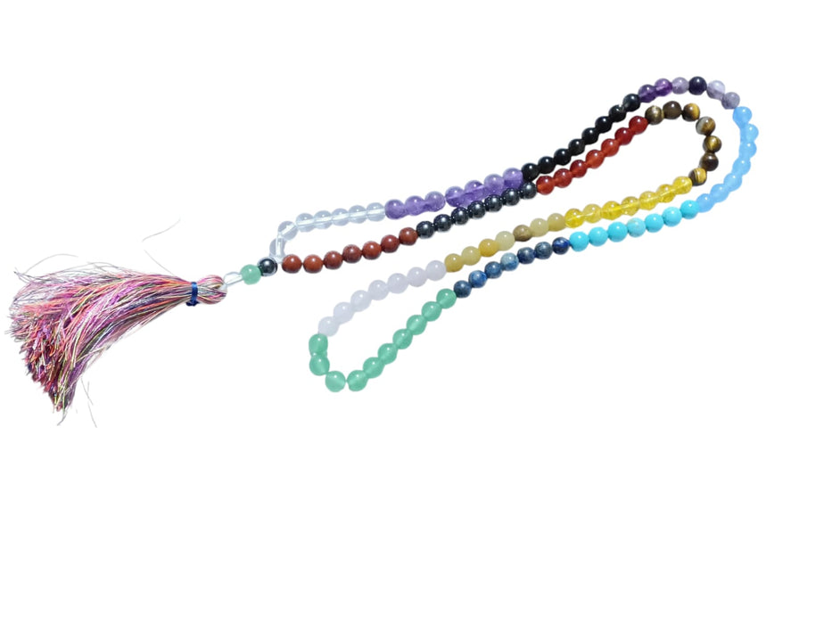 7 Chakra Activation Crystal Mala – Spiritual Balance & Energy Healing