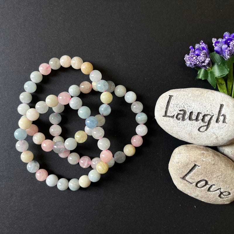 AAA Rare Morganite Crystal Healing Bracelet | Brahmatells - BrahmatellsStore