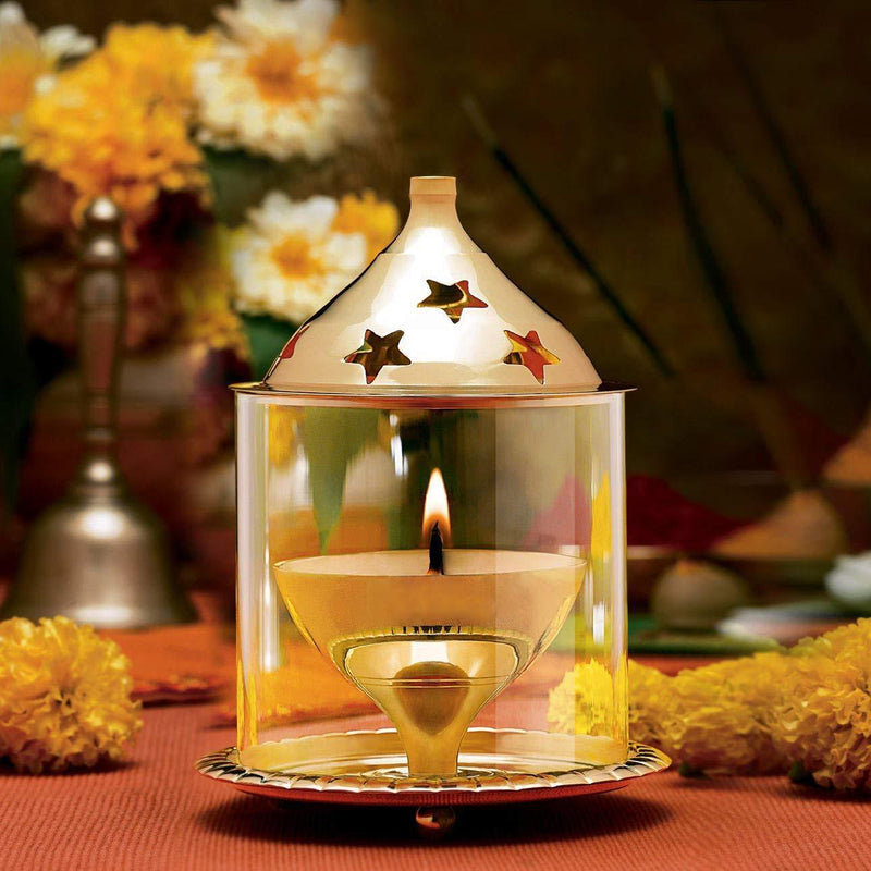 Akhand Diya (Gold) - BrahmatellsStore