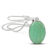 Amazonite Pendant Natural Crystal Stone Pendant / Locket without Chain Oval Shape for Reiki Healing and Crystal Healing Gemstone for Unisex (Color : Green) - BrahmatellsStore
