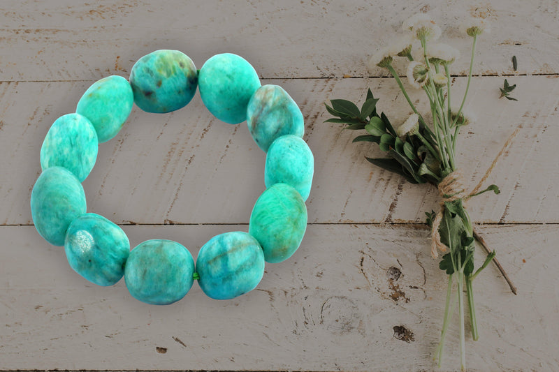 Amazonite Tumble Bracelet for Harmony & Balance | Brahmatells - BrahmatellsStore