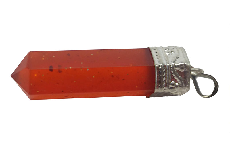 Amber Pencil Pendant for Mindful Expression | Brahmatells Jewelry - BrahmatellsStore