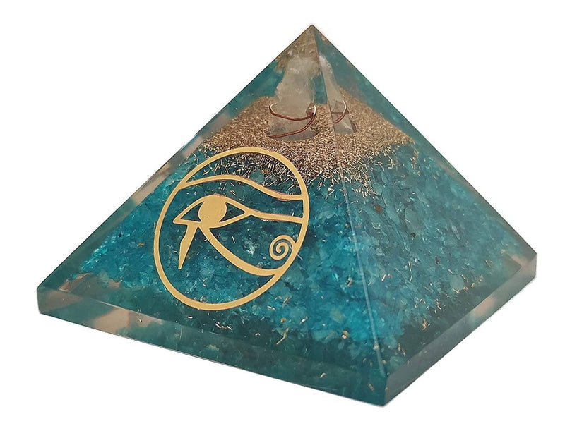 Amethyst & Clear Quartz Pyramid Yoga Meditation Crystal - BrahmatellsStore