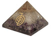 Amethyst & Clear Quartz Pyramid Yoga Meditation Crystal - BrahmatellsStore