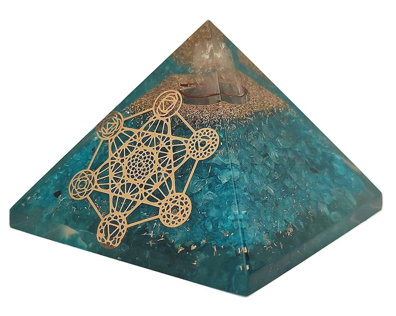 Amethyst & Clear Quartz Pyramid Yoga Meditation Crystal - BrahmatellsStore