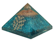 Amethyst & Clear Quartz Pyramid Yoga Meditation Crystal - BrahmatellsStore