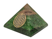 Amethyst & Clear Quartz Pyramid Yoga Meditation Crystal - BrahmatellsStore