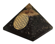 Amethyst & Clear Quartz Pyramid Yoga Meditation Crystal - BrahmatellsStore